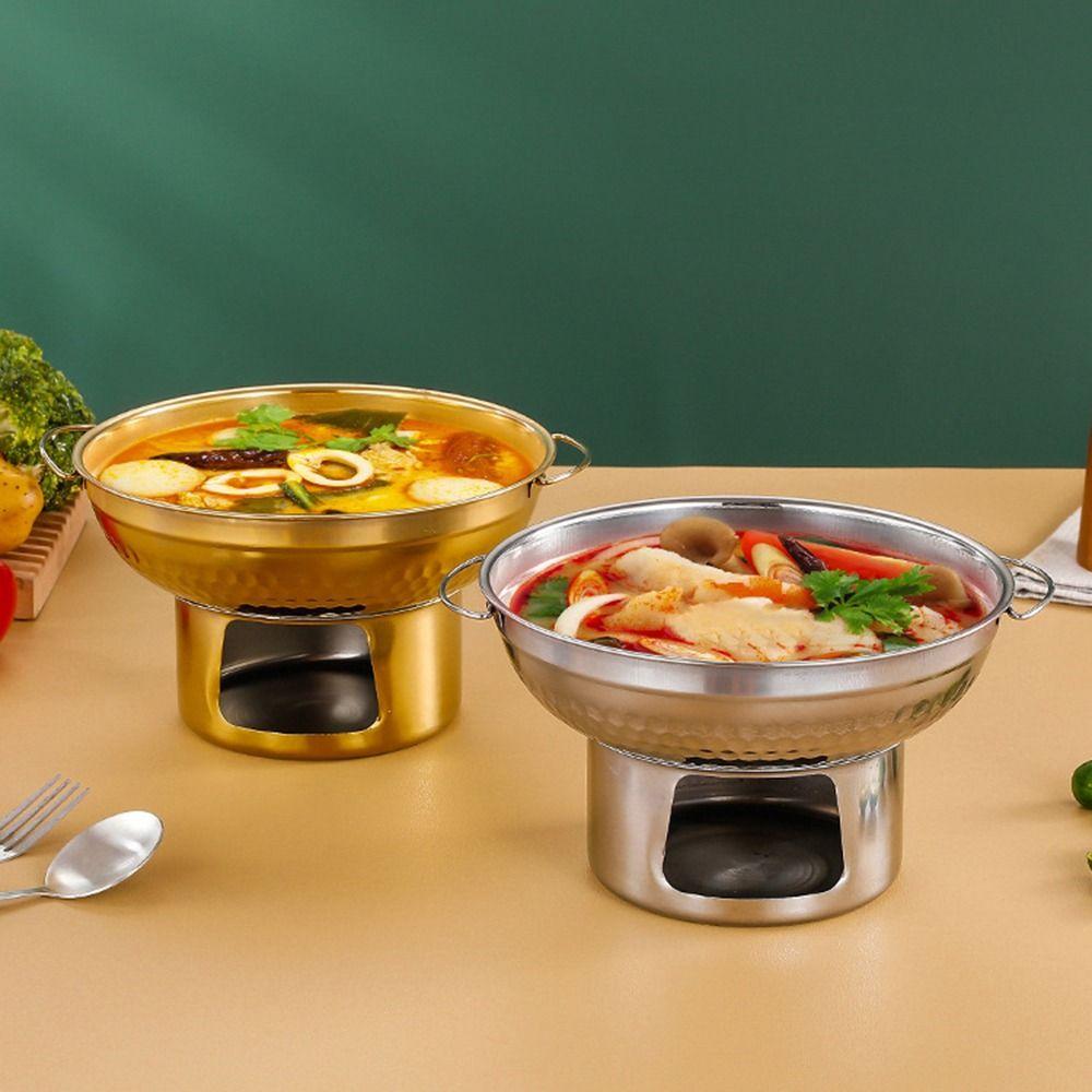 Szybkie Nagrzewanie Stal Nierdzewna Garnek Hot Pot 20/22cm Podwójne Uszy Garnek Hot Pot Tajski Hot Pot Restauracja