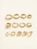 Minimalpiercing 14K Bling One-Touch Ring Earrings Collection