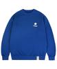 GRAVER [Unisex] White Dot Board Sweatshirt_Cobalt Blue
