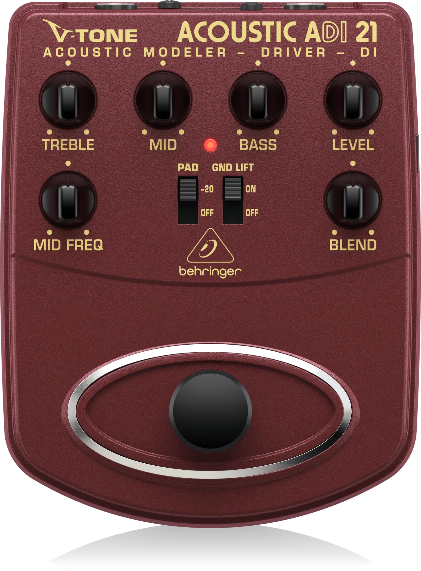 

Behringer V-TONE ACOUSTIC ADI21 Direct Box for Acoustic Guitar Effects and Preamps
