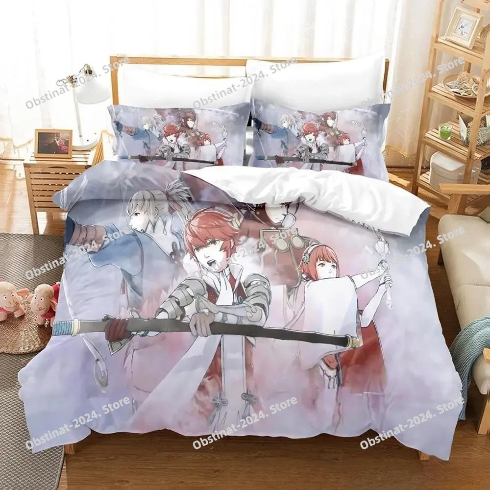 Game Fire Emblem Engage Bedding Set Printed Bed Set Duvet Cover Sheet Pillowcase Bed Soft Quilt Cover Full Queen King Size