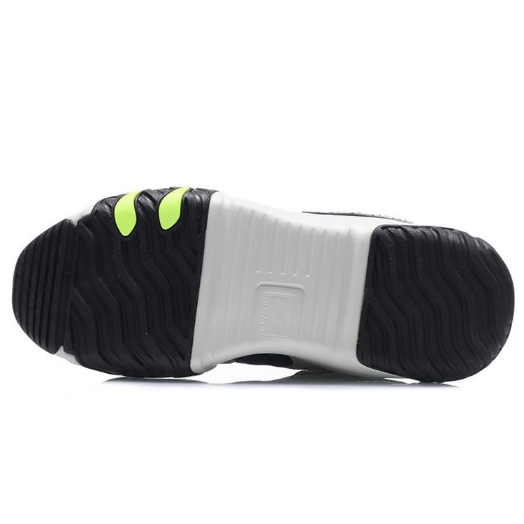 Li Ning Cat Paw Lite Comfortable Cushioning Slip Resistant Abrasion Resistant Low top Running Shoes Men's Blue Black AGLQ107-3