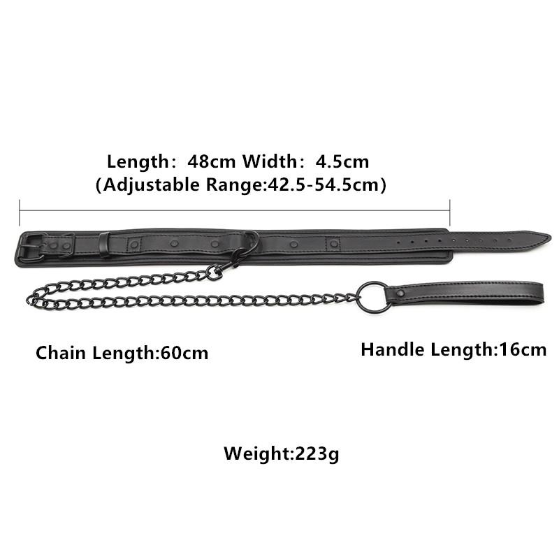 Leder-Sklaven-BDSM-Halsband mit Leine, Erotikspiele, Sex-Bondage-Fesseln, Halsfesseln, Fetisch-Halsband, erotisches Sexspielzeug für Frauen
