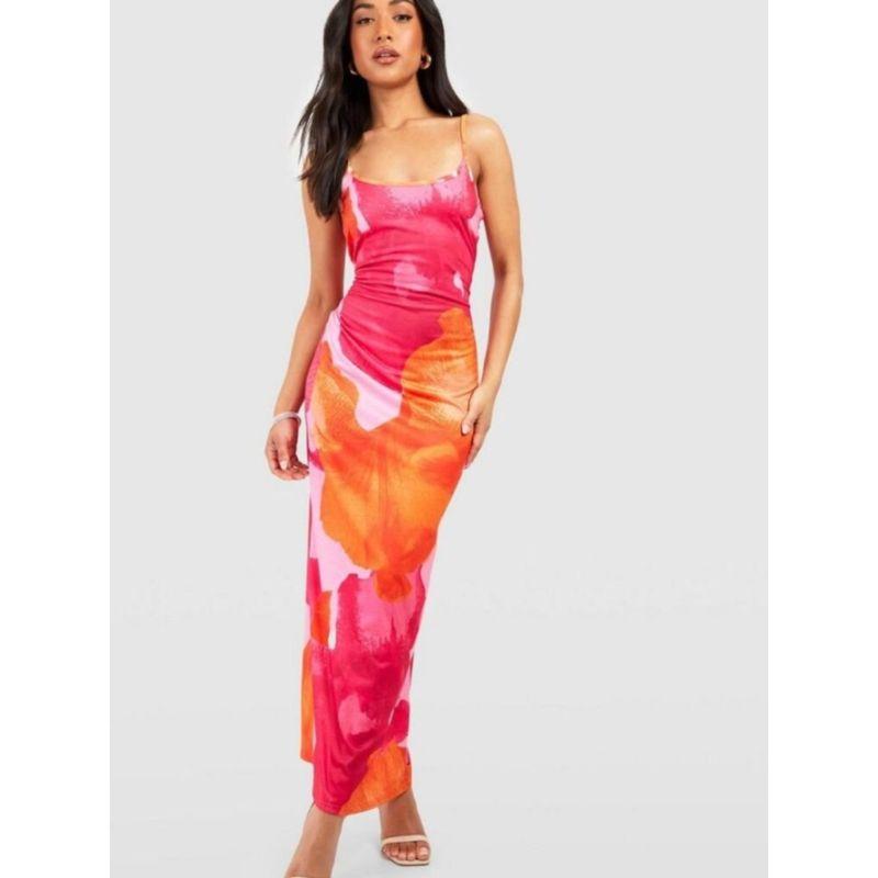 French Style Summer New off-Shoulder Sexy Digital Print Slim Fit High Sense Sling Dress Formal Dress Women