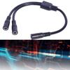 DC5521 Y Splitter Power Cable 5.5mmx2.1mm 1 Female to 2 Male  for LED Lights Power Extension Cable 30cm/11.81in