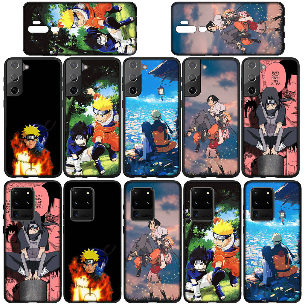 Phone Case for Samsung Galaxy S25 S24 S23 iPhone 16 15 Xiaomi Redmi Note 14 13 12 16E 11 Pro Max XR OPPO Moto Huawei Comics Uchiha Sasuke Naruto Cover