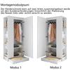 Wardrobe 70*40*170cm, Single-Door Design, with Shelves and Drawers, Pure White