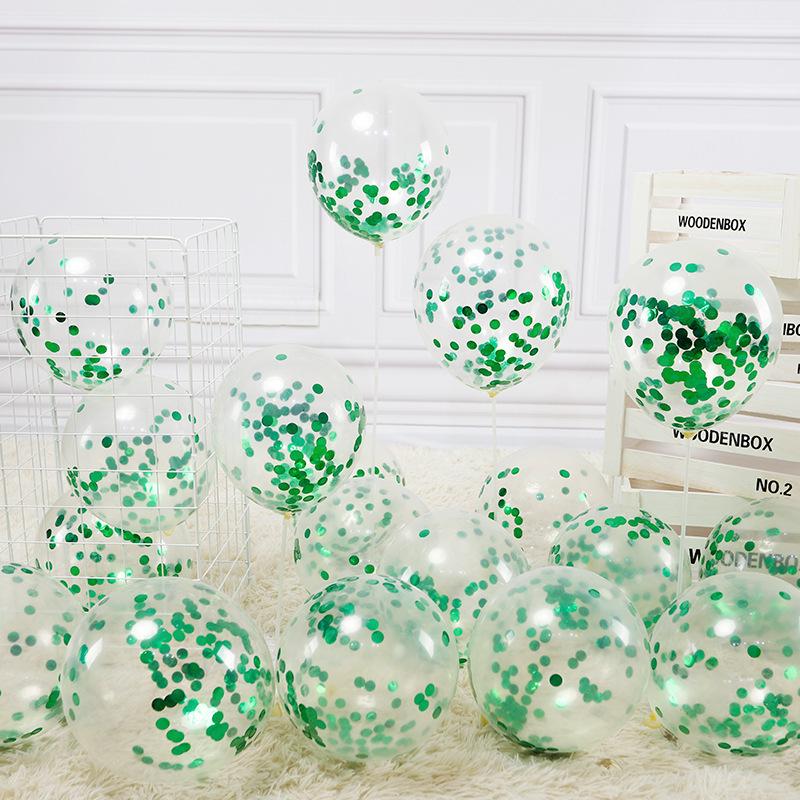 Sequin Balloons 12inch Latex Balloons Foil Confetti Balloons Wedding Room Decoration Balloons Arrangement Balloons