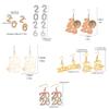 Delicate 2026 Theme Earrings Acrylic Fashion Accessories Party Wedding Earrings Suitable for Casual or Formal Occasions