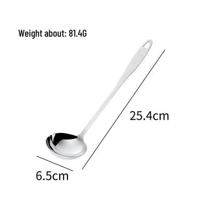 Wutuo Thickened Stainless Steel Long-Handle Soup & Hot Pot Spoon Set