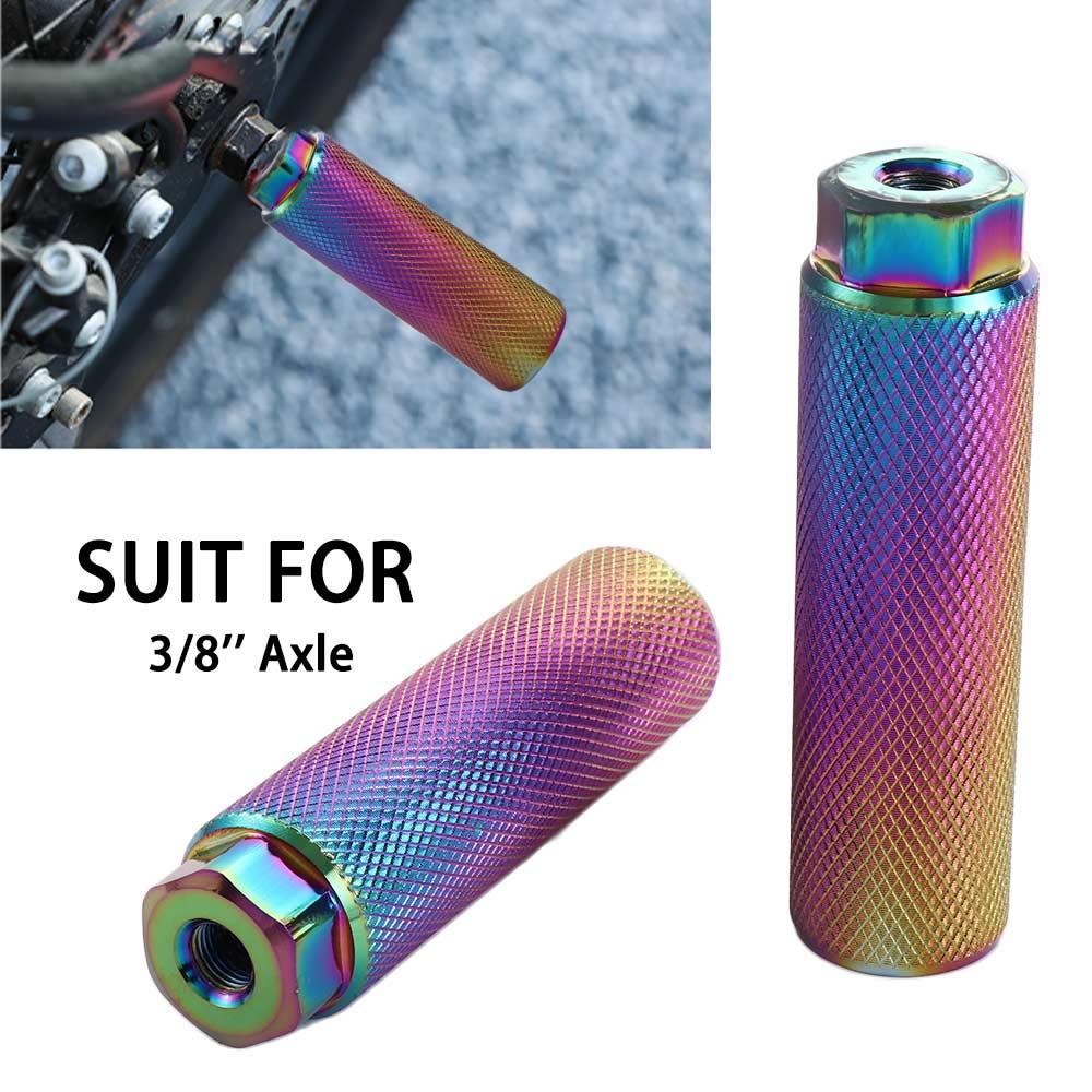Parts Cycling Anti-Skid BMX Pegs Mountain Bike 3/8'' Axle Bike Pegs Cycling Stunt Pegs Bike Footrest Lever Bicycle Pedals