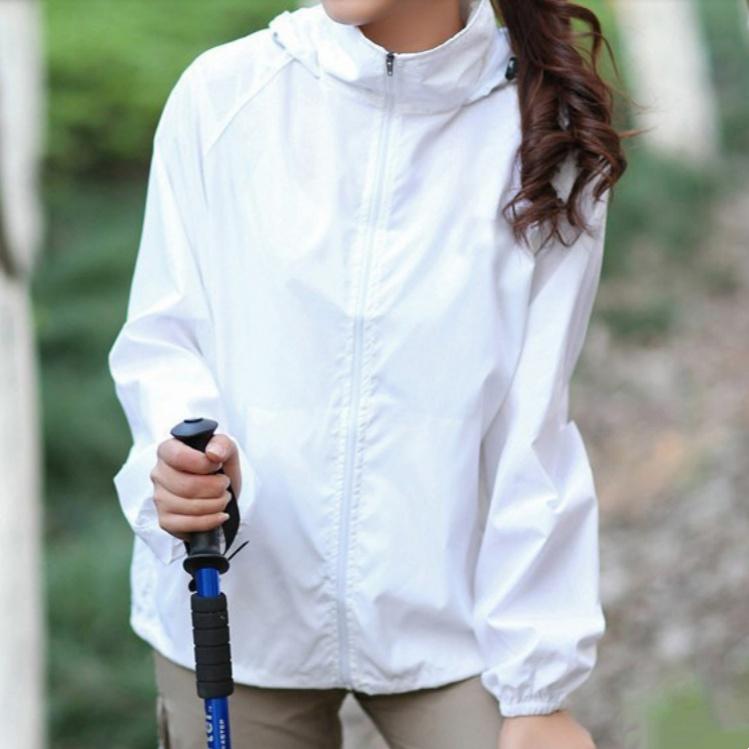 

Одежда для защиты от солнца Летняя одежда-скин с капюшоном Мужская и женская одежда для защиты от солнца для занятий спортом на открытом воздухе Водонепроницаемая одежда с солнцезащитным козырьком XXS белый