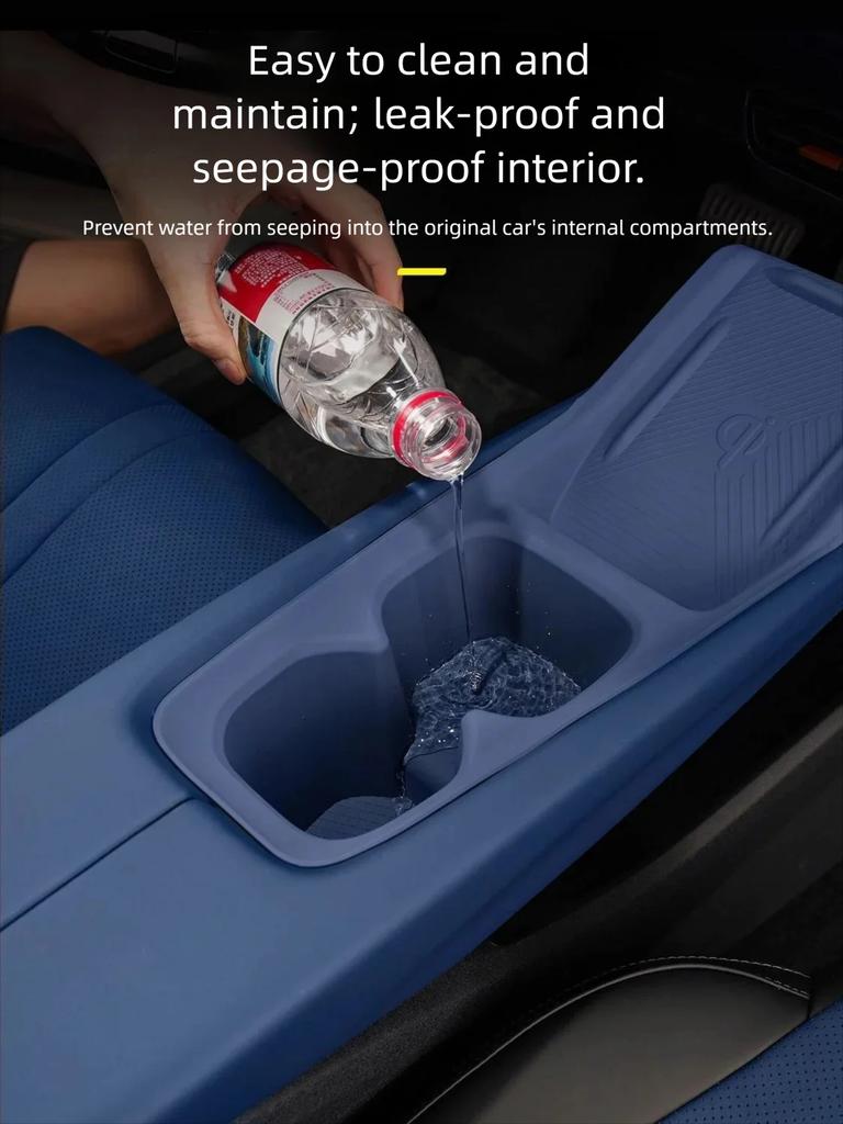 For BYD Seagull Dolphin Surf Mini Atto 1 2024 2025 2026 Wireless Charging Silicone Pad Storage Box Cup Holder Car Accessories