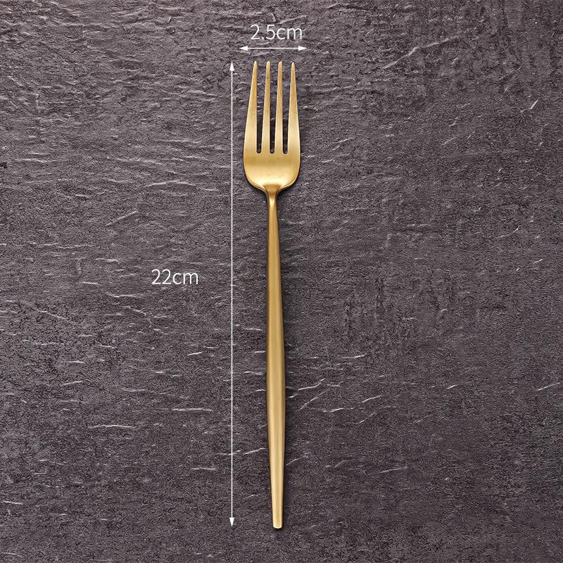 304 Portugal Thickened Stainless Steel Cutlery Set - Knife, Fork & Spoon for Restaurant or Hotel