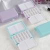 Portable Travel Watercolor Plastic 12/24 Grids Painting Box With Palette Half Pan Mini Paint Storage Case For Art Supplies