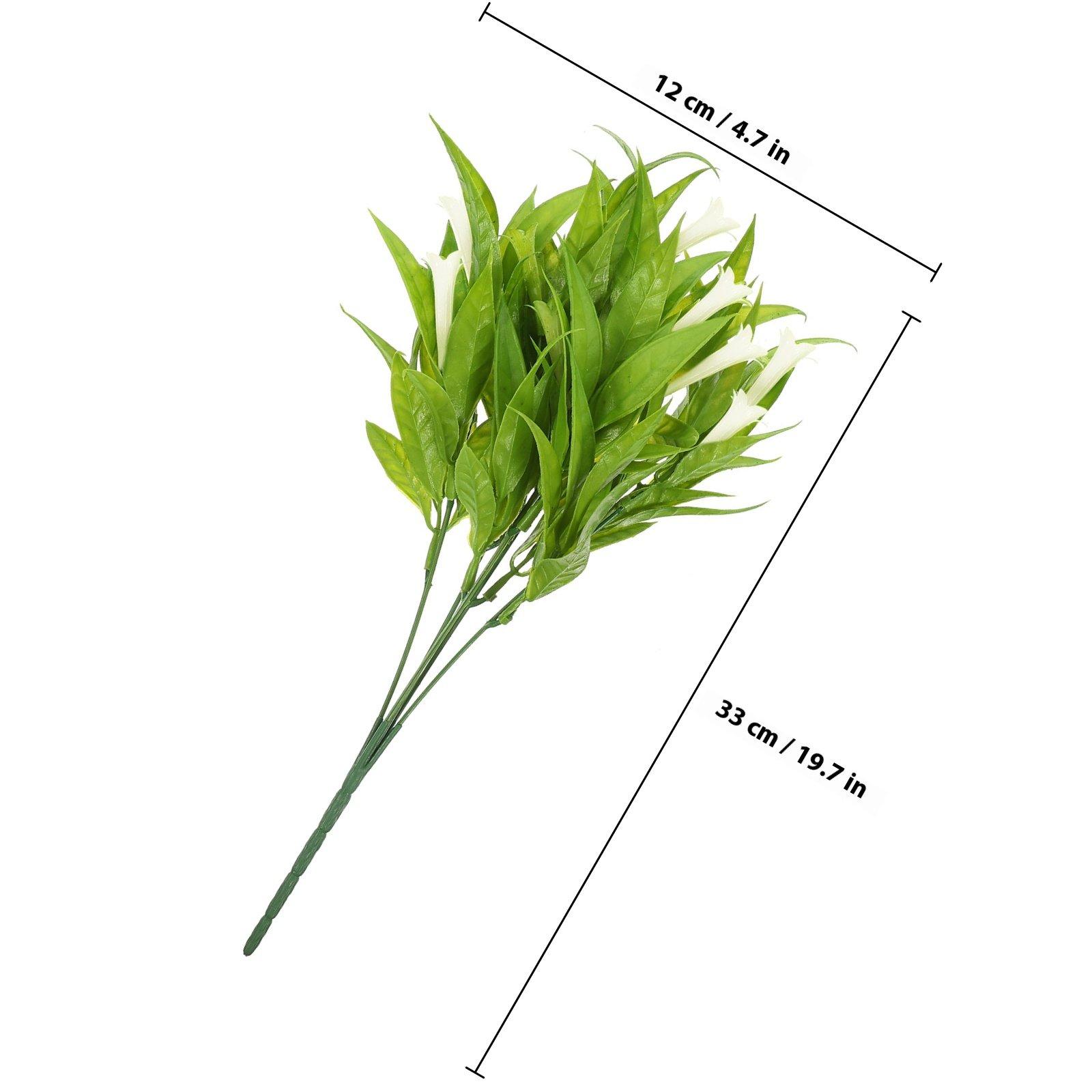 

6Pcs Faux Flower Bouquet Lifelike Artificial Flowers Home Wedding Party Decor Photo Prop Bedroom Living Room Decoration белый