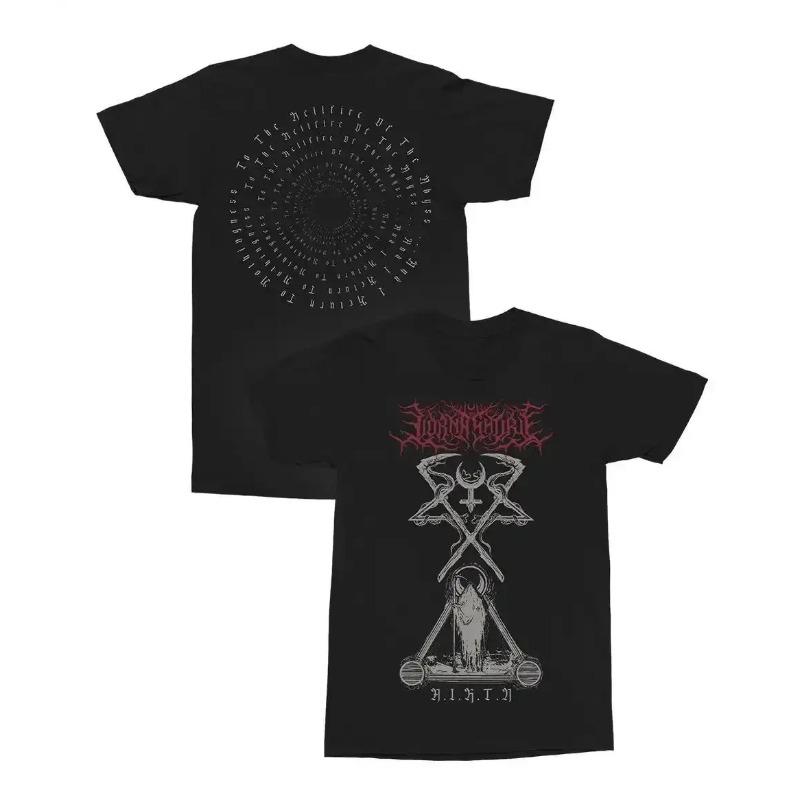 Summer Gothic Hip Hop Wind Rock Print T Shirt Men's Short Sleeves Harajuku Street Fashion T-shirt Women Tees Tops