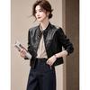 D.F.DEAR Women's Retro Stand Collar Short Jacket