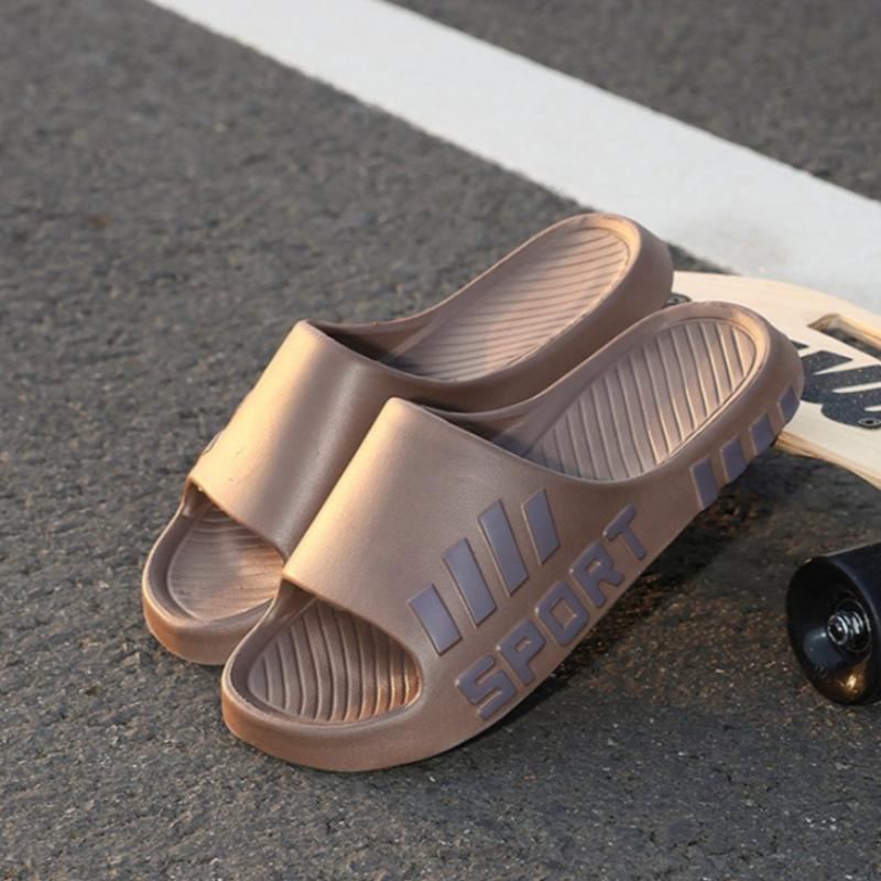 Men's Stylish Sports Flip-flops, Indoor Non-slip Couple Slippers, Casual and Comfortable EVA Material Slippers
