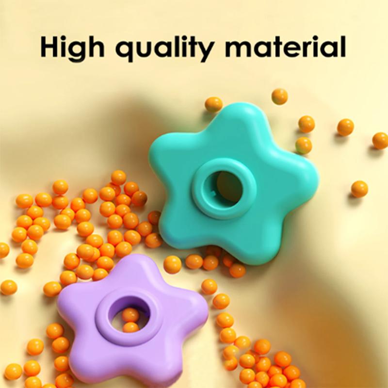 Montessori Children's Rainbow Rotating Ring Tower Puzzle Early Education Hand Eye Coordination Soothing Toy