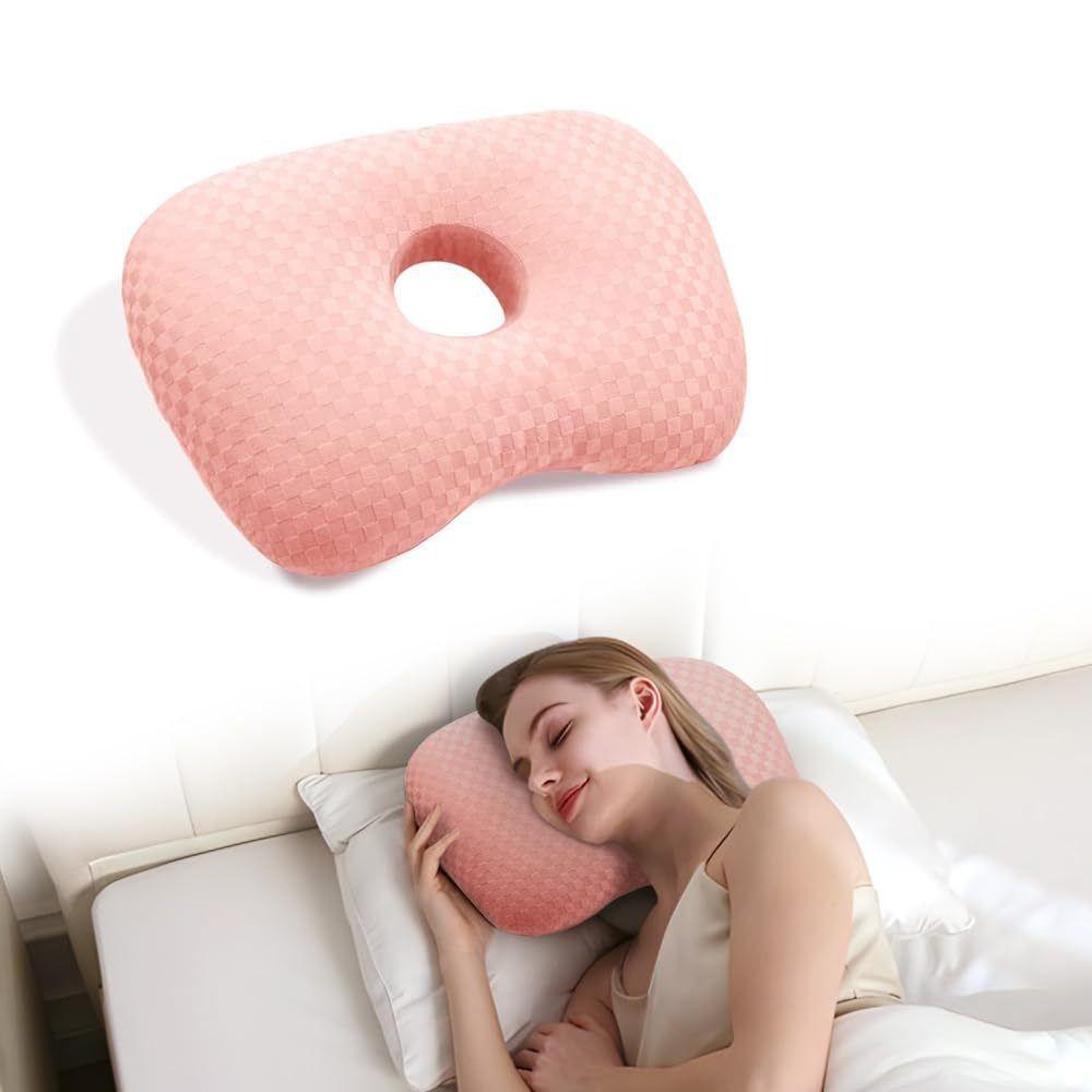 Breathable Ear Piercing Pillow Ergonomic Earring Pillow Side Sleepers Accessories