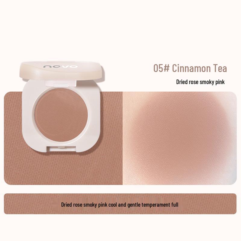 novo Dynamic Glimmer: Shimmering Single Eyeshadow & Pearlescent Highlighter for Natural Contouring and Brightening.