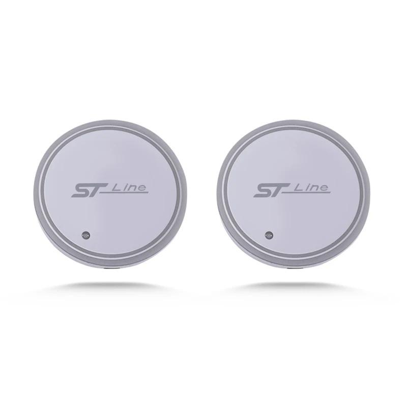 Suitable for Ford ST STLine Vignale Taurus Kuga Induction Colorful Atmosphere Light Car Luminous Water Coaster Non-slip Mat WA5