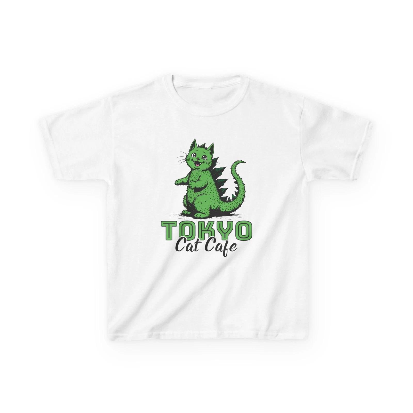 Tokyo Cat Cafe - Cute Cartoon Animal Logo Gildan Kids Heavy Cotton Tee 3XL