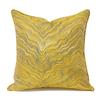 Yellow Wave Pattern Throw Pillow Cover - Modern Luxury for Sofa or Bed
