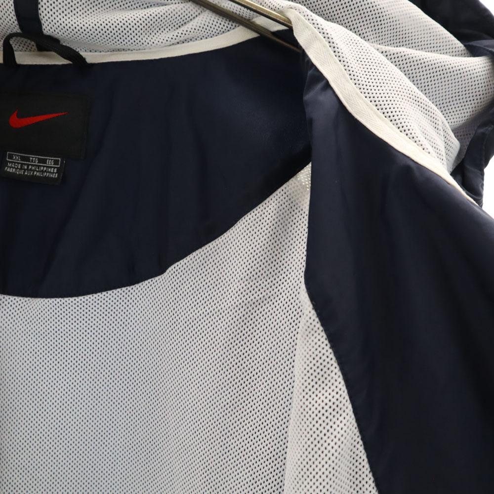 NIKE Old Nylon jacket XXL Navy Hoodie Men's Used