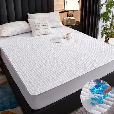 Wasserdichter, dicker Matratzenauflagenschutz, verstellbare Spannbettlaken, Bettdecke, antibakterielle Unterlage für Bett, 90 x 200, 180 x 200, 16 Farben