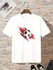 Dynamic Brush Stroke Soccer Ball Print Kids Short Sleeve T Shirt Sport Football Graphic Toddler Boys Casual Summer Tee Top