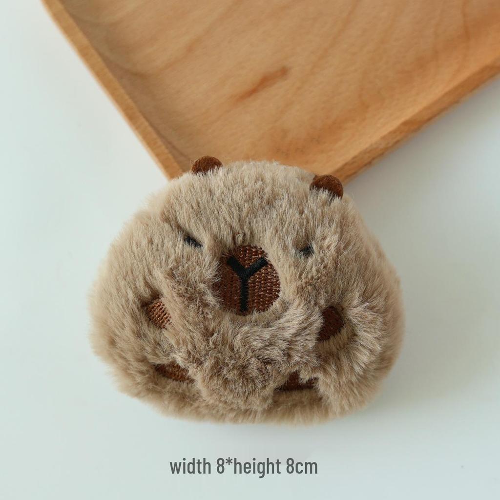 Capybara Plush Pendant: Cute Cartoon Guinea Pig Doll Keychain Ornament
