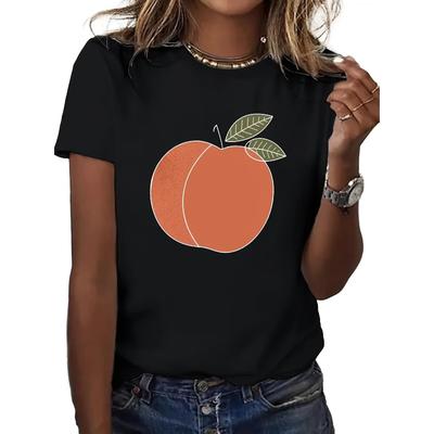 Women's Trendy Graphic Print Short Sleeve Tee Soft Touch Lightweight Breathable Spring Summer Top
