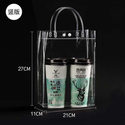 12pcs StoBag Clear PVC Gift Bags With Handles For Small Gifts Party Favor Candy Cake Cookie Packaging And Retail Display