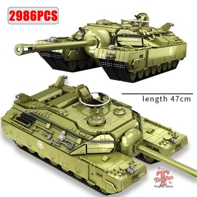 Serie Militar Tanque Superpesado T28 Bloques de Construcción Set Tanque Blindado WW2 Armas Soldados Ladrillos Juguetes para Adultos para Niños Regalos para Niños