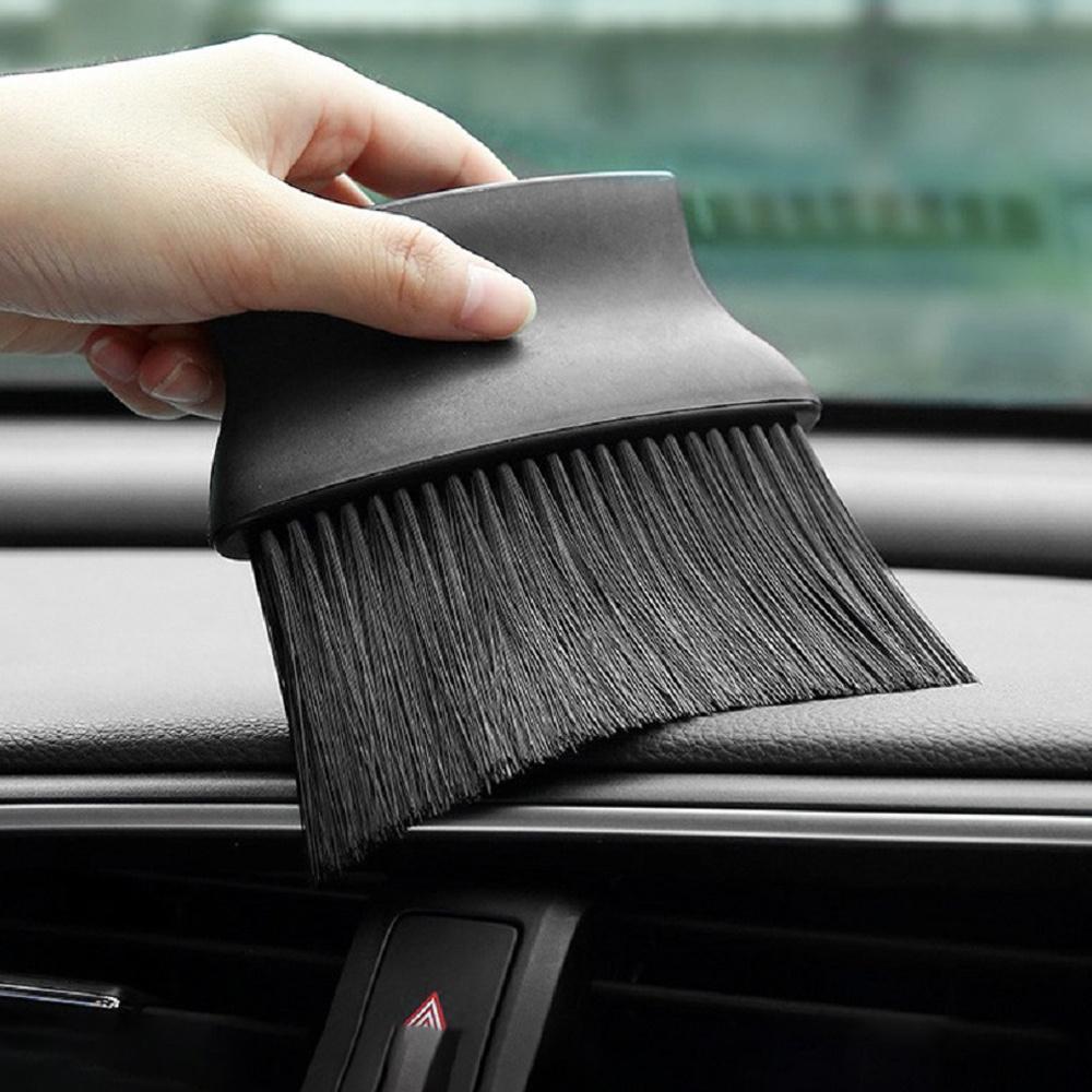 2PCS Car Interior Cleaning Tool Auto Air Conditioner Air Outlet Clean Brush Car Crevice Dust Removal Soft Brush Detail Brushes
