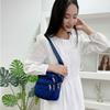 Five-layer Zipper Crossbody Bag Nylon Small Phone Bag Trendy Shoulder Bag  Cosmetic Bag