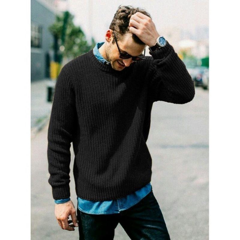 Men's Slim Fit Pullover Knit Sweater.