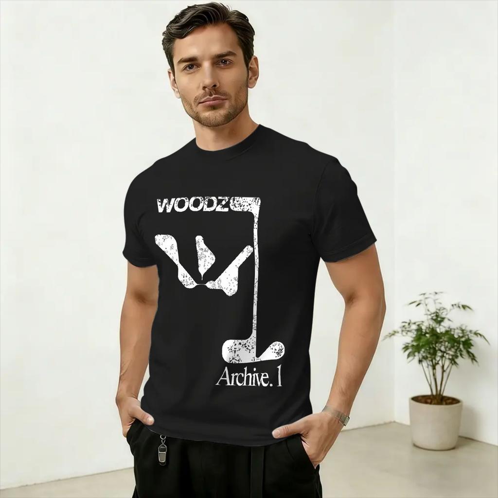Woodz World Tour 2026 TShirt Unisex Novelty Cotton Tee Shirt Crew Neck Short Sleeve T Shirts New Arrival Clothes