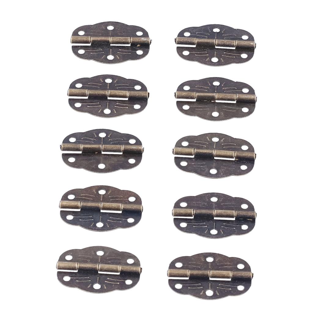 100PCS Box Hinges Mini Portable Corrosion Resistance Durable Iron Sheet Wooden Box Hinge