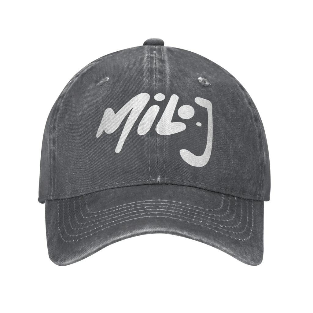 Milo J Logo Sun Baseball Cap Couple Women Custom DIY Trucker Hat Summer Classic Tennis Skate Adjustable Baseball Caps
