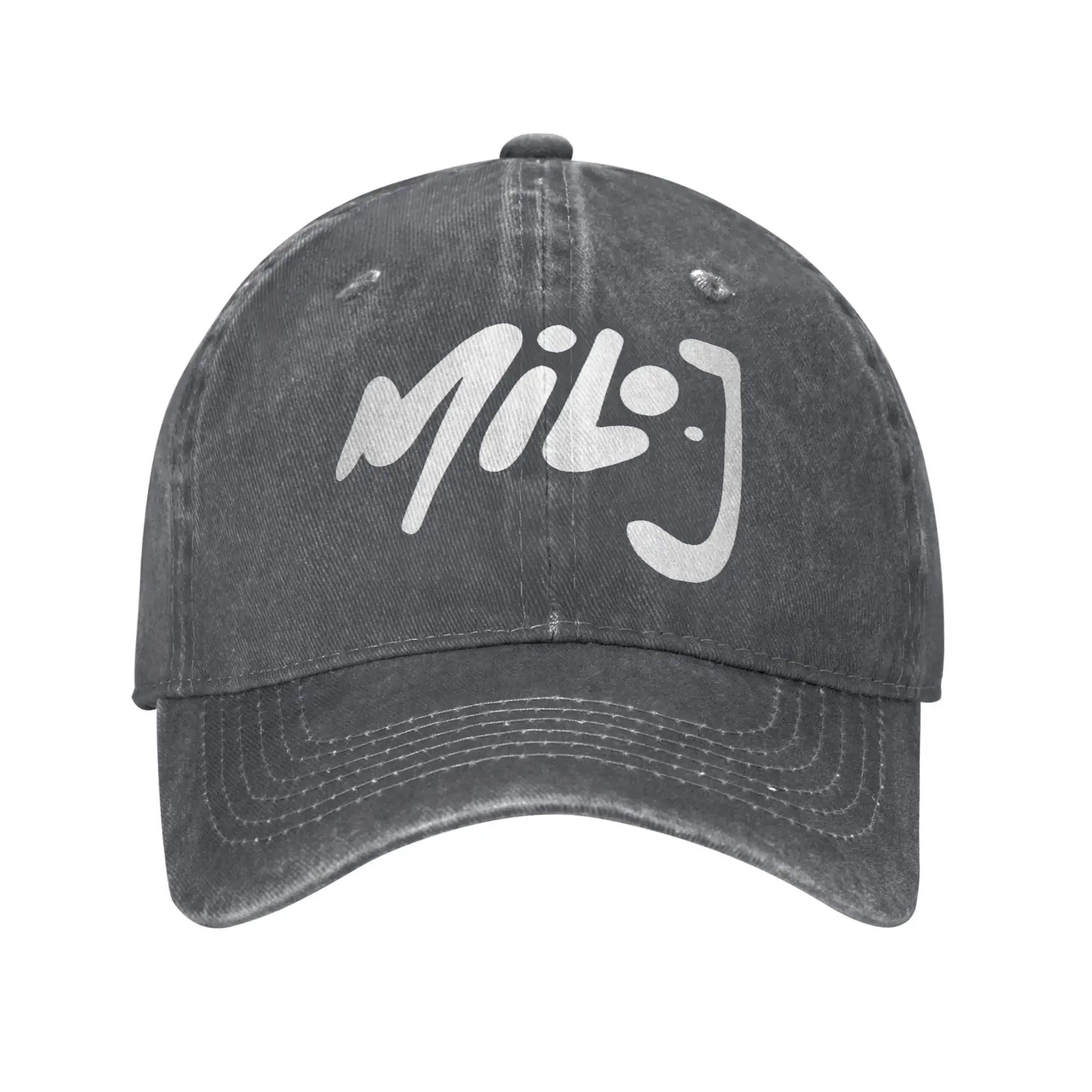 

Milo J Logo Sun Baseball Cap Couple Women Custom DIY Trucker Hat Summer Classic Tennis Skate Adjustable Baseball Caps One Size