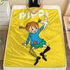 Manta de Franela de Pippi Calzaslargas, Alta calidad Cómoda para Todas las Estaciones, Decoración del Hogar, Calidez y Comodidad
