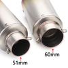 Universeller 51MM Motorrad Auspuff Doppelschicht Schalldämpfer Für R15 MT03 CBR650R ZX10R Z250 GSXS125 RSV4 S1000RR R1M TMAX560 ADV750