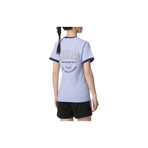 adidas Originals Sports Crew Neck Short Sleeve T-Shirt Women’s Light Purple