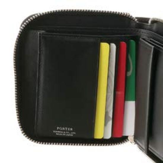 [Porter] Yoshida Bag Round Zipper Bifold Wallet Folding Wallet ABLE 030-03082 2.Bordeaux