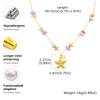 Bohemian Starfish Shell Conch Pearl Pendant Necklace for Women, Charms Summer Beach Jewelry Vacation Gift