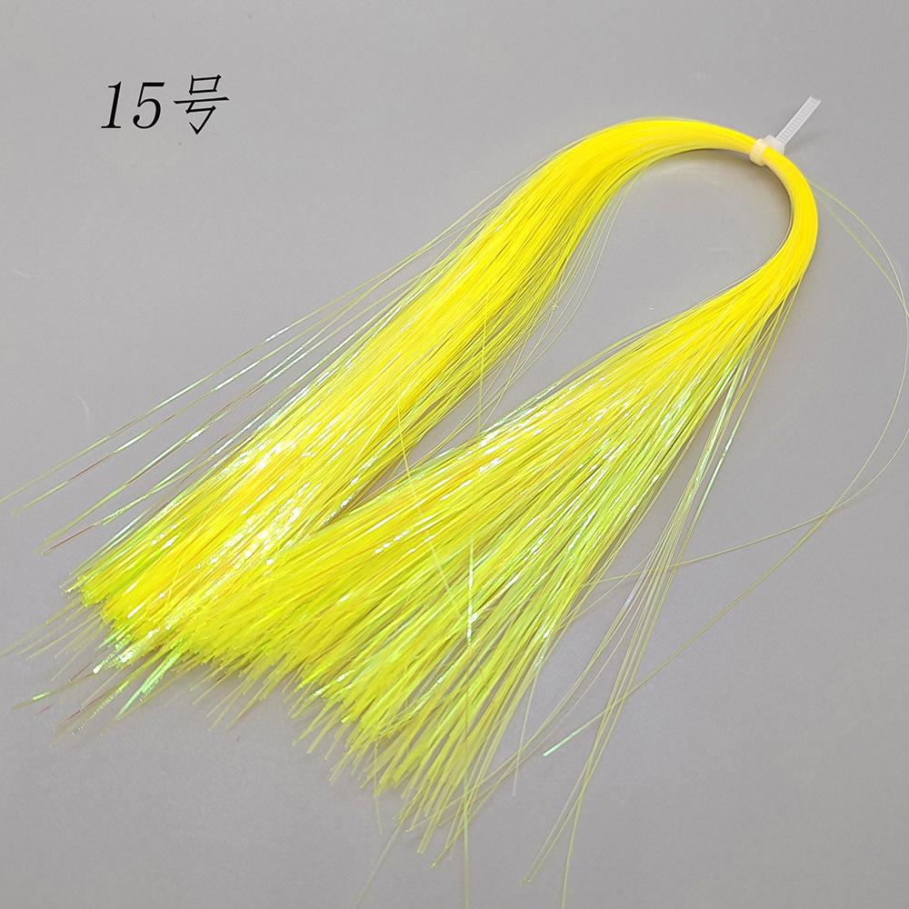 Oem 35cm 3g/bag Colorful Bright Silk Road Fly Hook Accessories 16 Colors Diy Fly Bait Fish Hook Body Binding Accessories New Arr