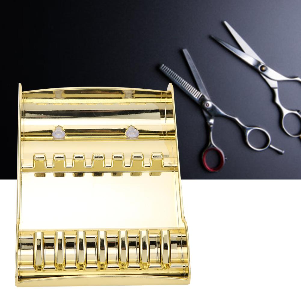 Professioneller Aufbewahrungsständer für Haarscheren Friseursalon Scheren Organizer für FriseureGold